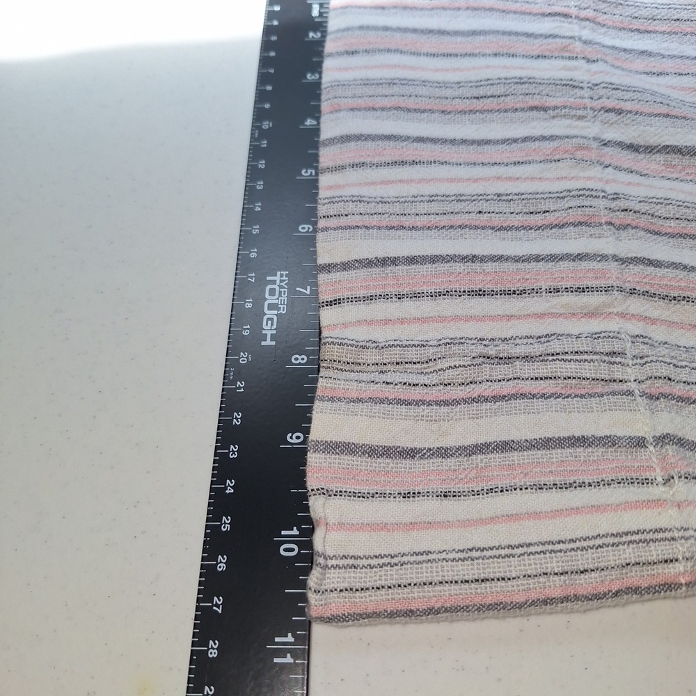 Cottagecore Boho Linen Blend Resort Wear Chic Jolt Wide Leg Striped Pants XL - Picture 9 of 16